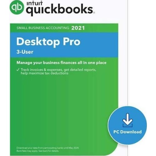 Intuit Quickbooks Desktop Pro Software 2021 3 Users Konga Online