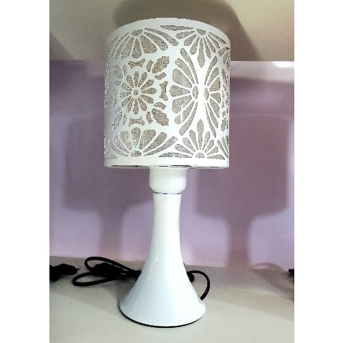 White Fancy Bedside Lamp Konga, Fancy Table Lamps