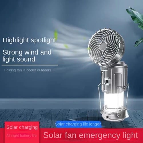 Rechargeable And Solar Lantern With Fan 2200mah Konga Online Shopping