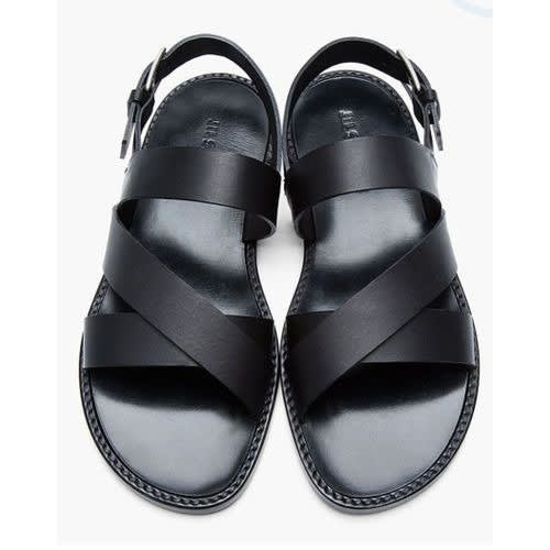 Men s Cross Sandals Black Konga Online Shopping