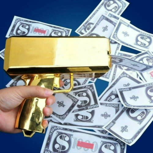 Money Gun Spraying Machine Matte Gold Konga Online Shopping