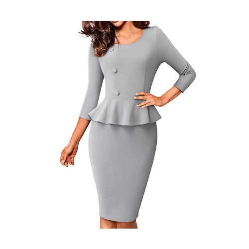 Grey peplum Clearance