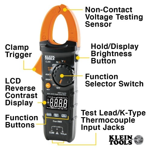 Tequipment Klein Tools Cl700 Digital Clamp Meter, Ac Autoranging