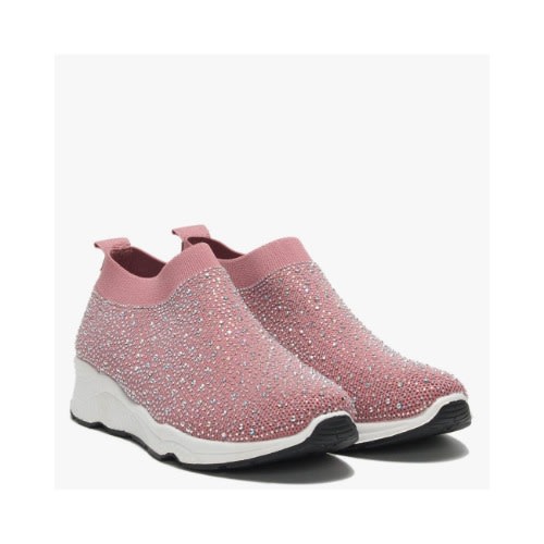 moda in pelle pink trainers