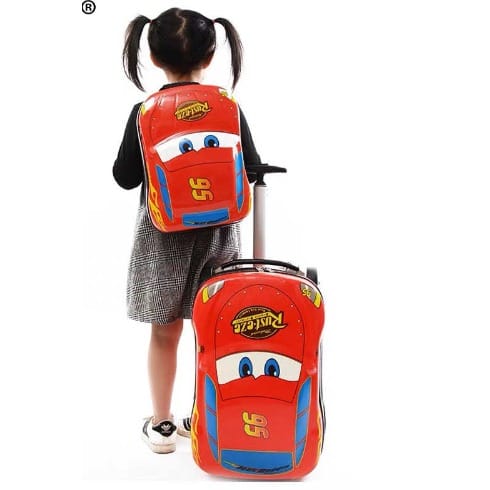 Universal Chef Car95 3d Children Trolley School Bags Kids Luggage
