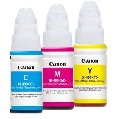 canon pixma gi 490 colour ink for printer canon g1400 2400 3400