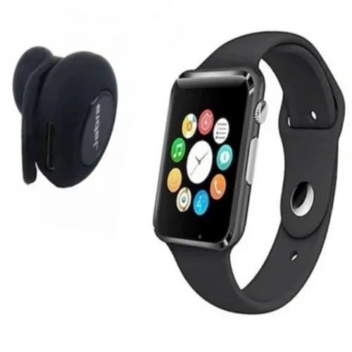 Universal Chef A1 Gt08 Smart Watch Free Jabra Bluetooth Earpiece