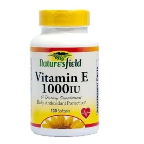 Nature's Field Vitamin E 1000iu Support Immune & Powerful Antioxidant