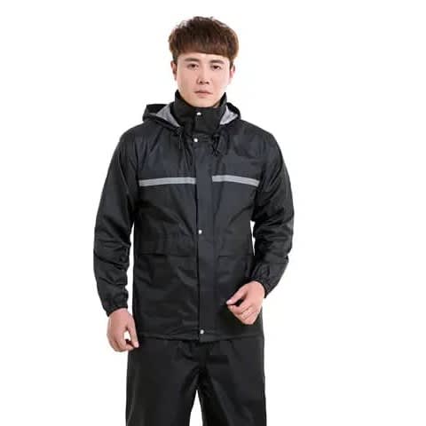 Rain Coat Up & Down - Black | Konga Online Shopping