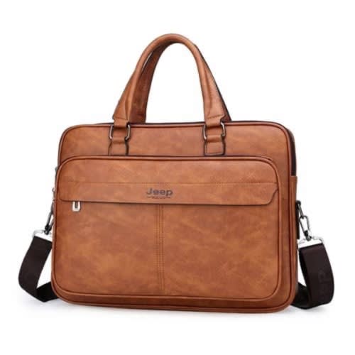 Jeep Buluo Custom Laptop Bag Leather Brown Konga Online Shopping
