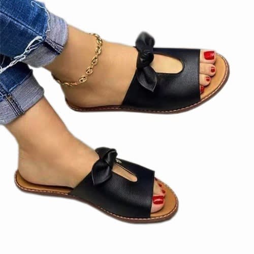 Ladies Flat Slippers - Black | Konga Online Shopping