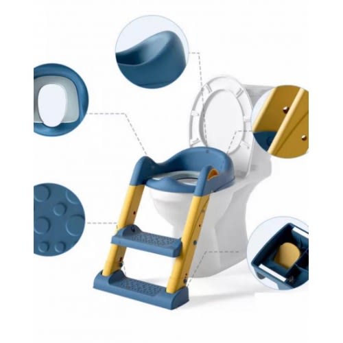 Potty Training Toilet Seat With Step Ladder - Blue/yellow | Konga ...