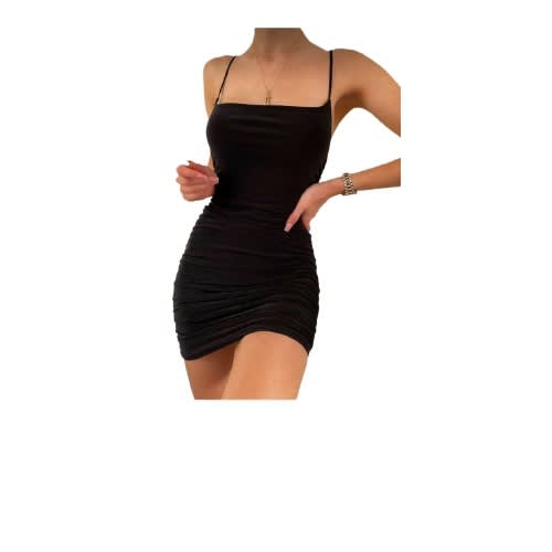 Black shop mini gown