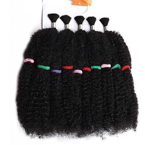 Noble Crochet Afro Kinky Bulk Hair For All Hair Types - Black | Konga  Online Shopping