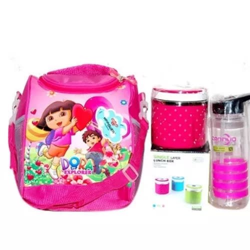 dora school bag and lunch box