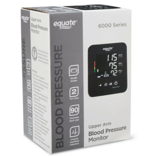 Equate BP-6000 Upper Arm Blood Pressure Monitor with Bluetooth - Each