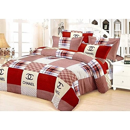 Chanel Inspired Bedsheet With 4 Pillowcases 100 American Cotton