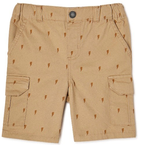 Garanimals Toddler Boys Cargo Print Shorts Brown Bolts Konga