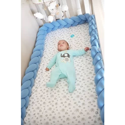 A Cube Baby Store Baby Braided Bumper Blue Konga Online Shopping