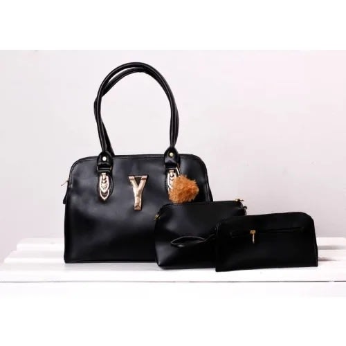Ladies Leather Handbag - Black | Konga Online Shopping