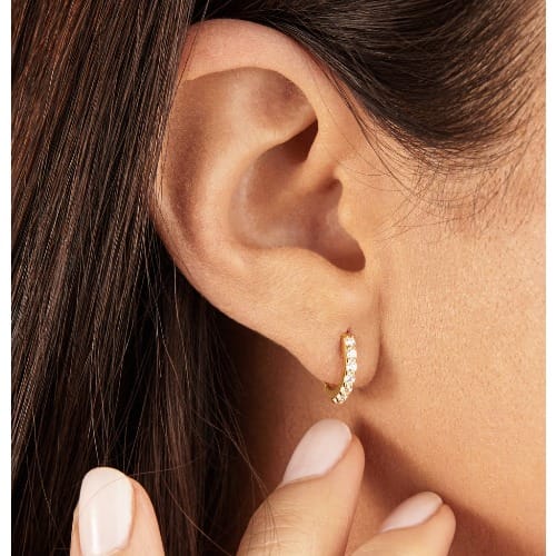 Unisex gold hoop earrings top