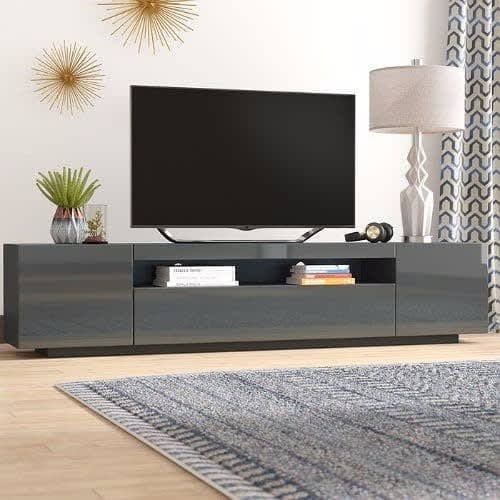 Tv Stand For Tvs Up To 88" - Dark Grey.