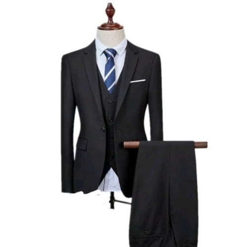 English Men's Suit - Three Pieces Suit - Black | Konga Online Shopping