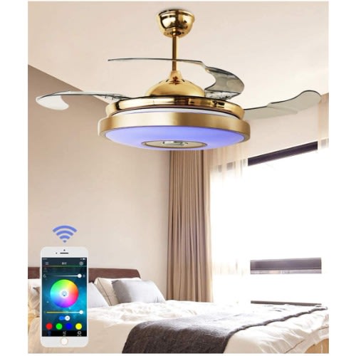 Modern Ceiling Fan With Led Light Kit, Ceiling Fan Chandelier Kit