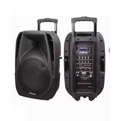 Rechargeable bluetooth public address system with wireless microphones shop