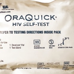Oraquick Hiv Self-test Kit.