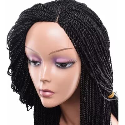 Regular Twist Braid Wig With Lace Closure - Color 1 | Konga Online Shopping