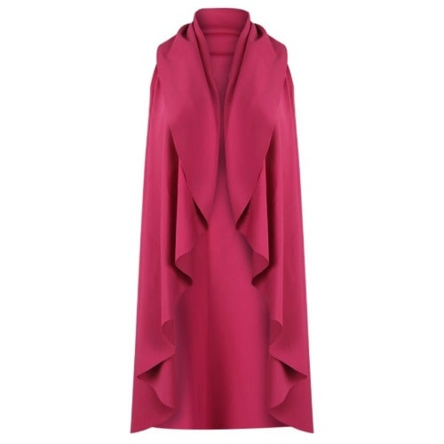 sleeveless waterfall coat