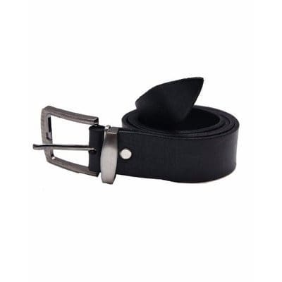 Wedge Leather Belt - Black | Konga Online Shopping