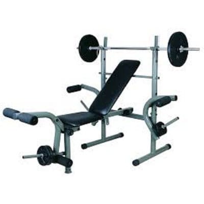 Weight Lifting Bench with 50kg Weight Plate & Bar | Konga Online Shopping