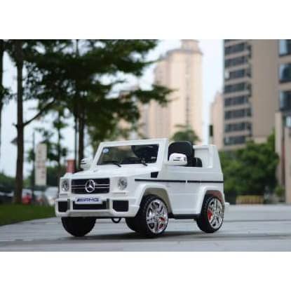 white mercedes toy car