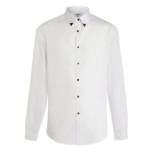 Long sleeve collar shirt top