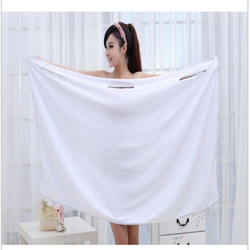 Women's Bath Towel Wearable Microfiber Fabric Towel - White | Konga Online  Shopping