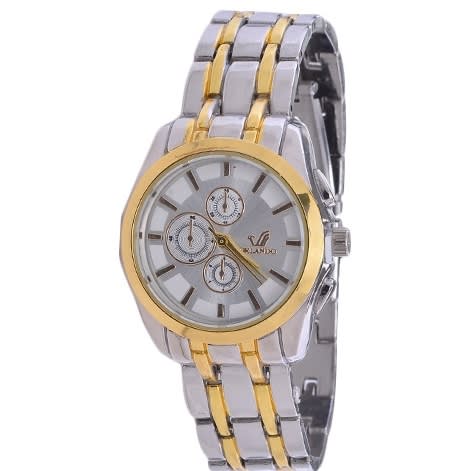Orlando Women s Chain Wristwatch Gold Silver Konga Online