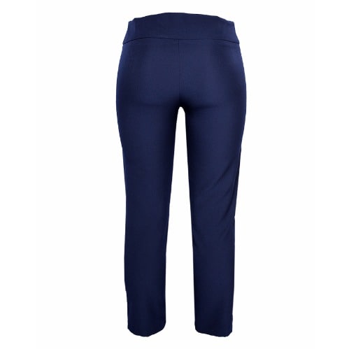 Women's Double Zip Ponte Crop Trouser - Navy | Konga Online Shopping