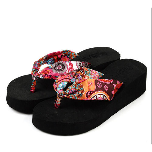 Women's Floral Slippers - Black | Konga Online Shopping