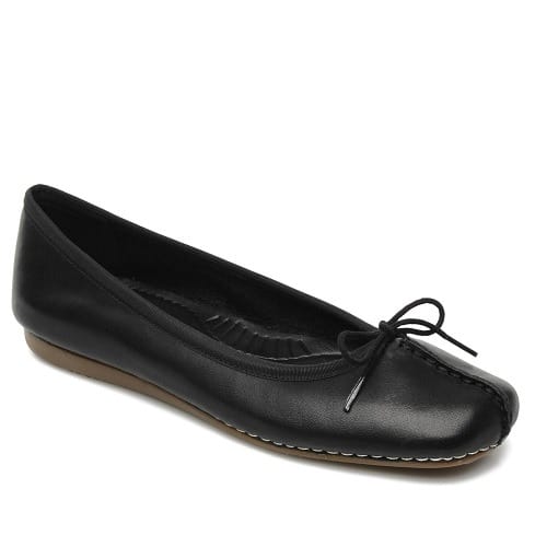 Freckle Ice Leather Shoes - Black 