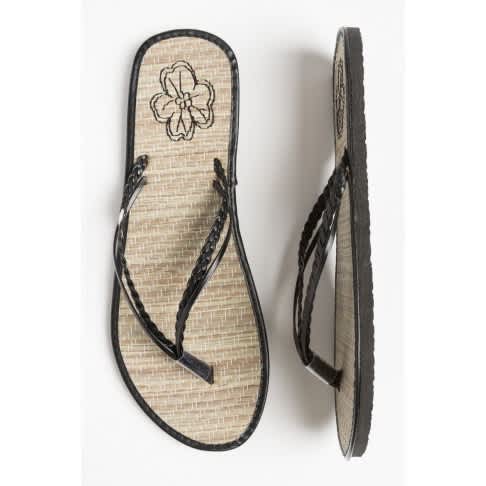 woven flip flops