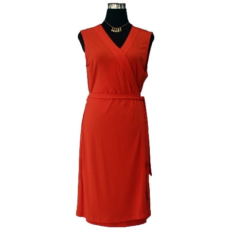 Anne Klein Women's Wrap Dress - Orange | Konga Online Shopping