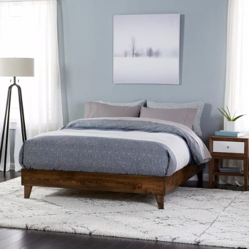 Handys Wood Mid Century Platform Style, How Much Does A California King Bed Frame Cost In Nigeria