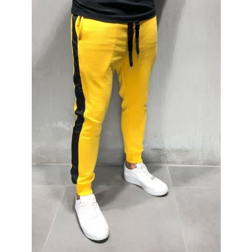 Men's Joggers - Black & Yellow | Konga Online Shopping