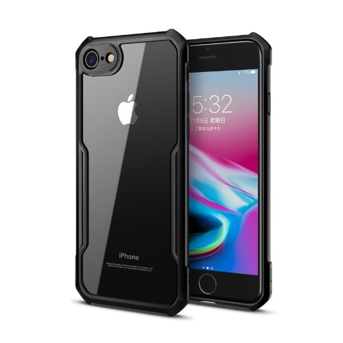 Xundd Transparent Back Protective Case for iPhone 7Plus - Black | Konga
