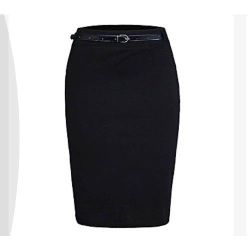 Fashion Front Ladies Skirt With Belt Detail - Black | Konga Online Shopping