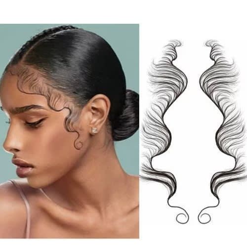 6PCS Baby Hair Temporary Tattoo Stickers Fashion Hair Edge Tattoo Edges  Curly Hair DIY Hairstyling Hair Tattooing Template Hair Stickers Lasting  Makeup Tool  Amazoncomau Beauty