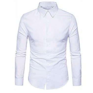 fitted white shirt mens