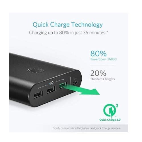 Artifact importere Modtagelig for Anker Powercore+ 26800mah With Qualcomm Quick Charge 3.0 Wall Charger |  Konga Online Shopping
